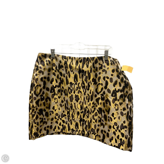 Skirt Midi By Nine West In Brown, Size: Xl