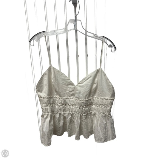 Top Sleeveless By Express In Cream, Size: Xl
