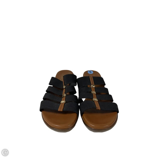 Sandals Heels Block By Italian Shoemakers In Brown, Size: 6