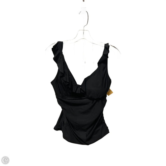 Swimsuit Top By Dkny In Black, Size: M