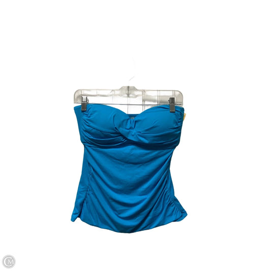 Swimsuit Top By Clothes Mentor In Blue, Size: L