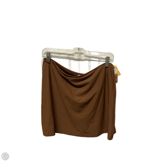 Swimwear Cover-up By Pink In Brown, Size: L