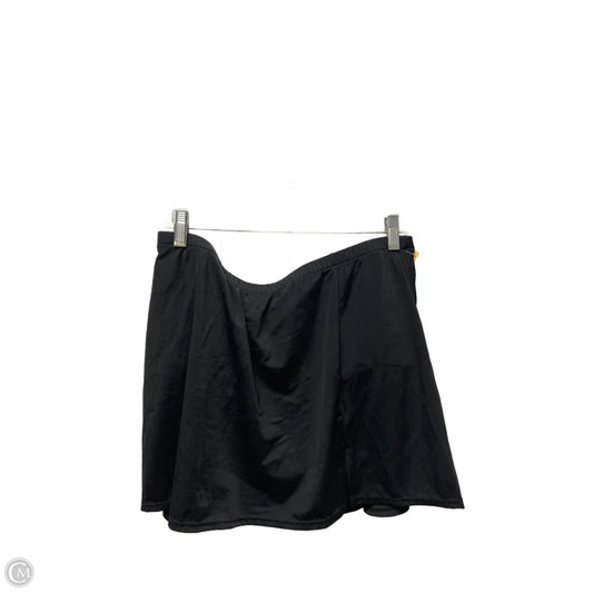 Swimsuit Bottom By Clothes Mentor In Black, Size: 1x