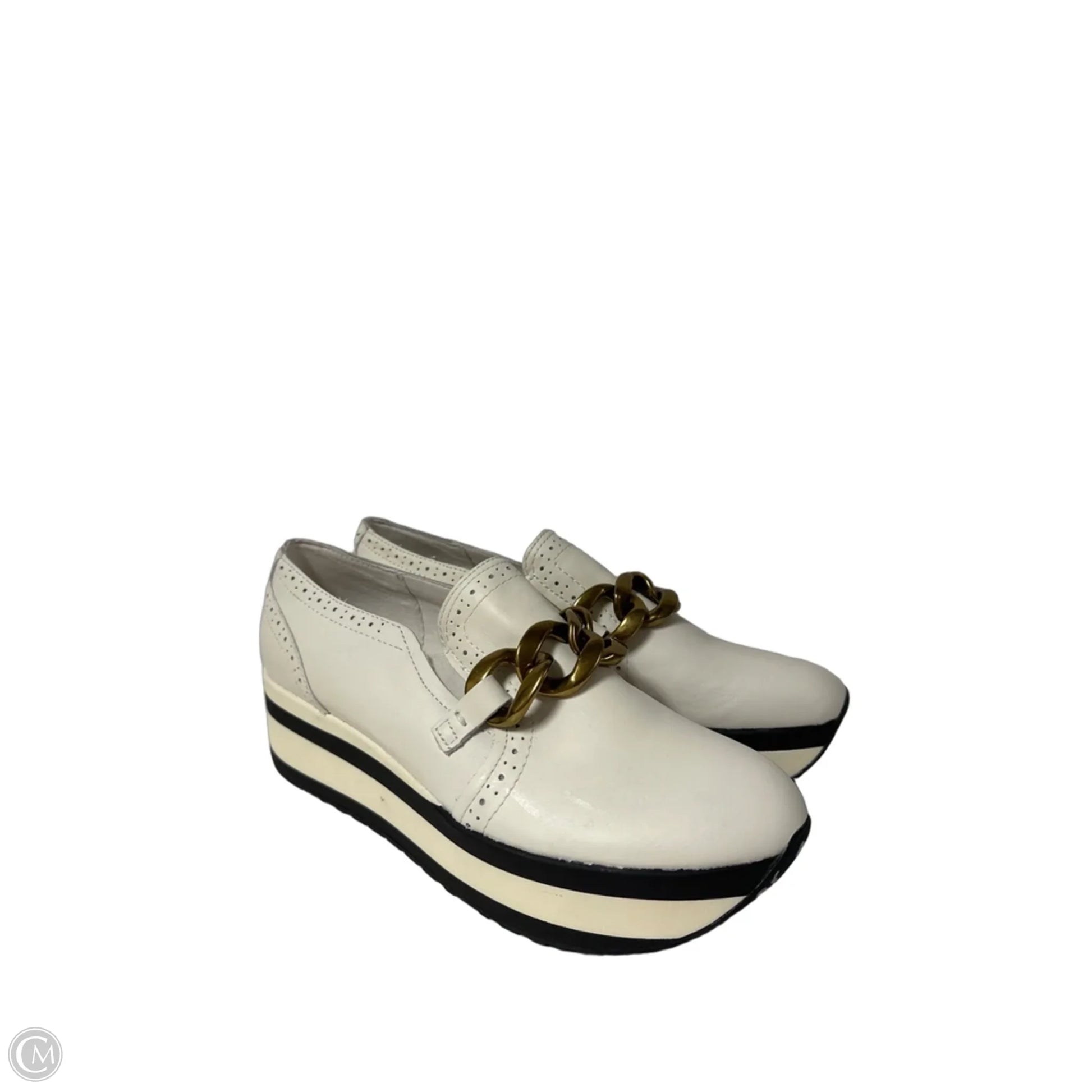 Jhenee Sneakers White Leather | Women's Size 9.5