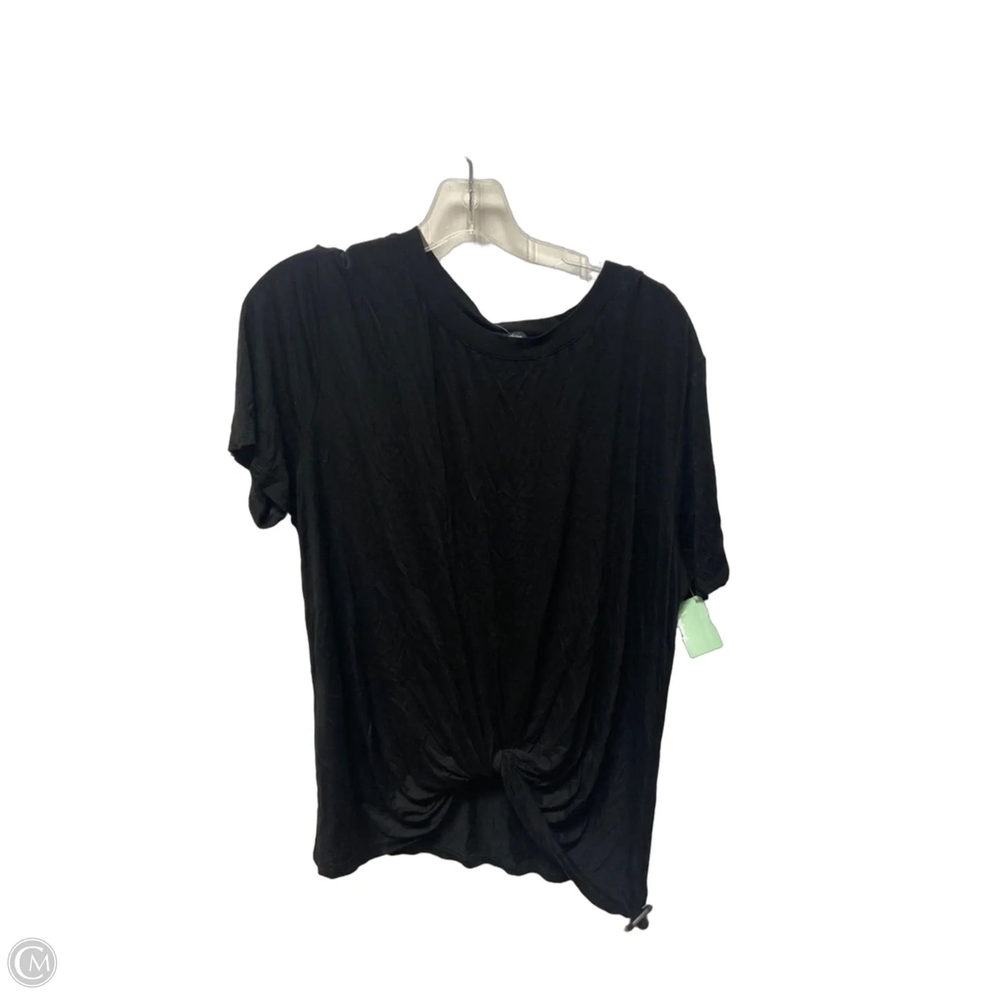 Top Short Sleeve By Clothes Mentor In Black, Size: 1x