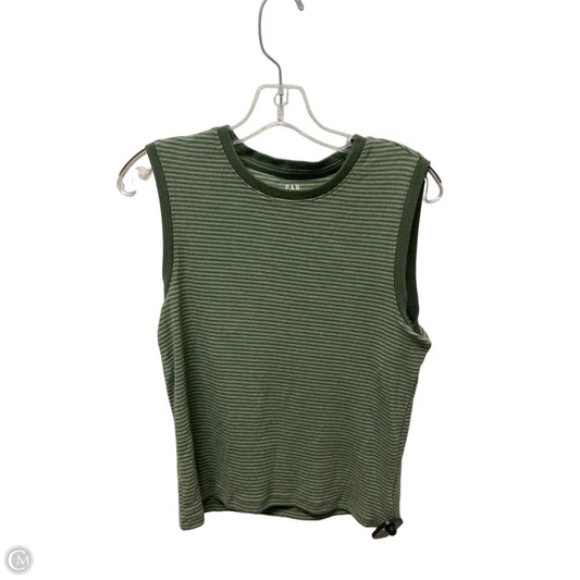 Top Sleeveless By Gap In Green, Size: L