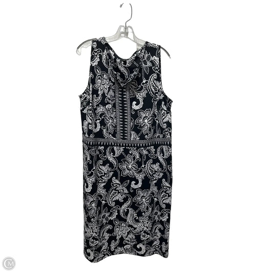 Dress Casual Midi By Talbots In Black, Size: 1x