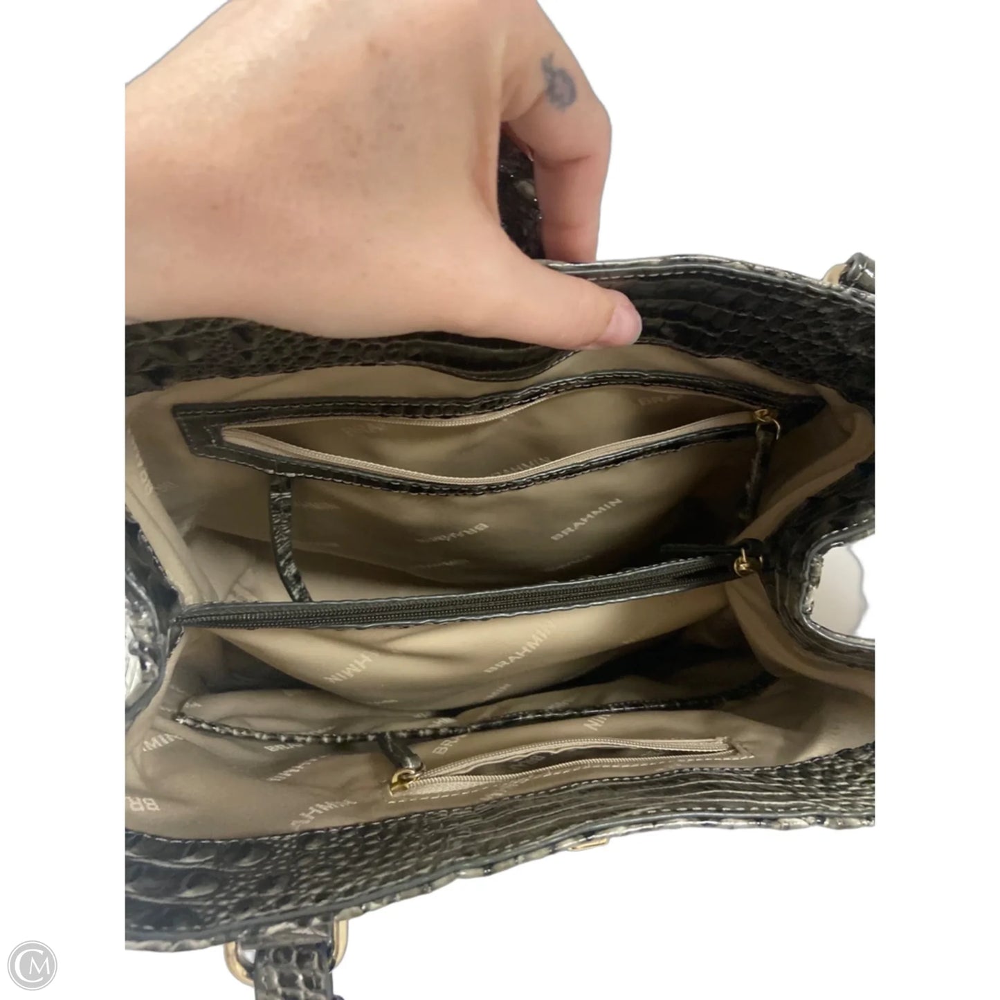 Handbag Designer By Brahmin, Size: Medium