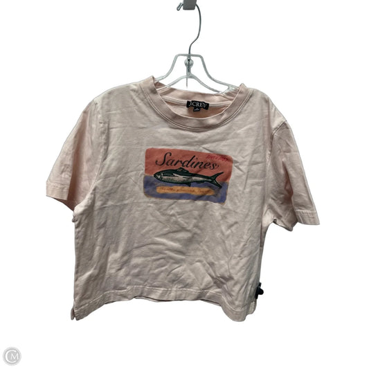 Top Short Sleeve By J. Crew In Pink, Size: M