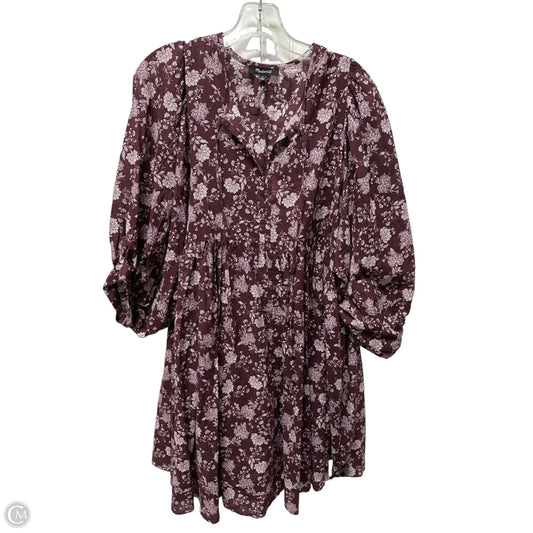 Dress Casual Midi By Madewell In Purple, Size: M