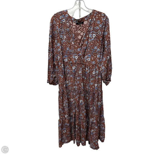 Dress Casual Midi By Madewell In Brown, Size: M
