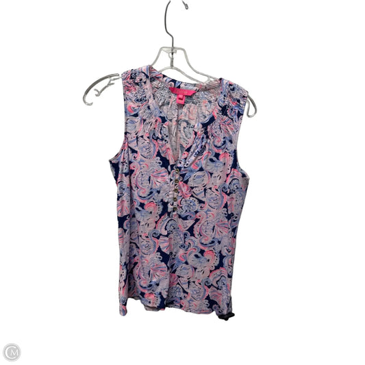 Top Sleeveless Designer By Lilly Pulitzer In Purple, Size: Xs
