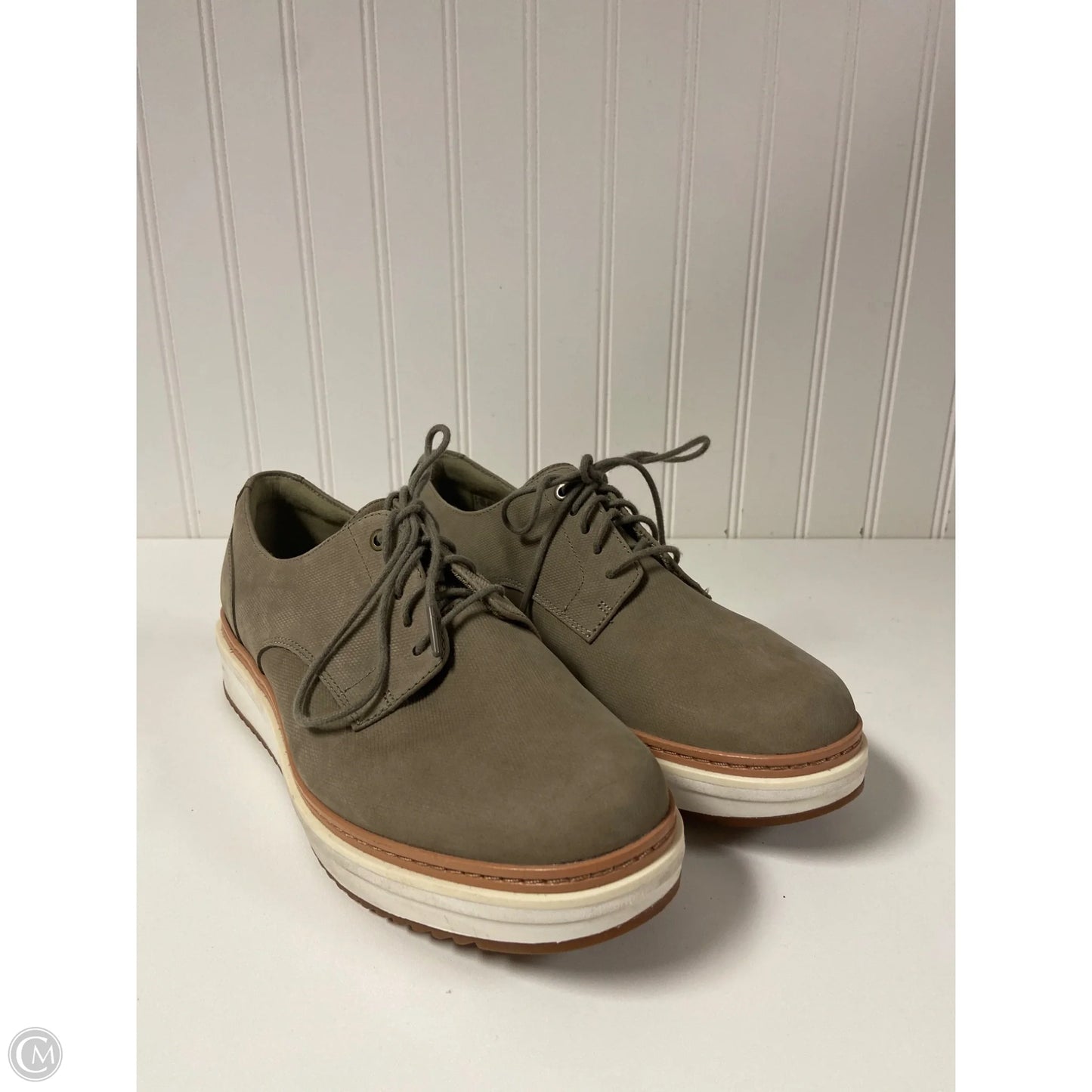 Shoes Sneakers By Clarks In Green, Size: 9