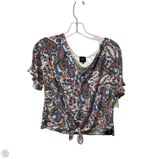 Top Short Sleeve By W5 In Floral Print, Size: S