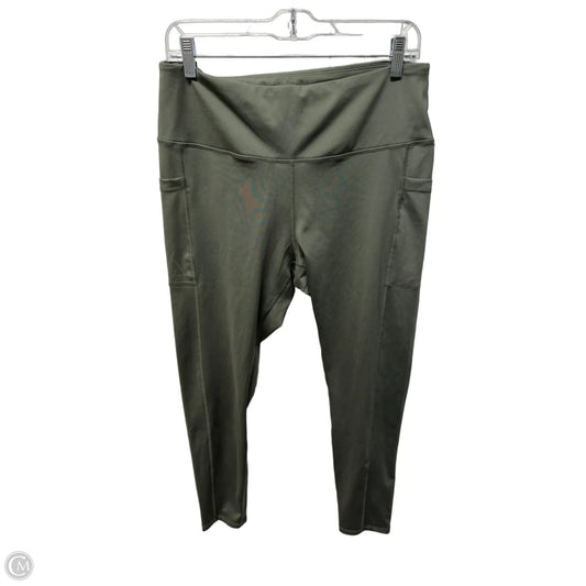 Athletic Leggings By Clothes Mentor In Green, Size: L
