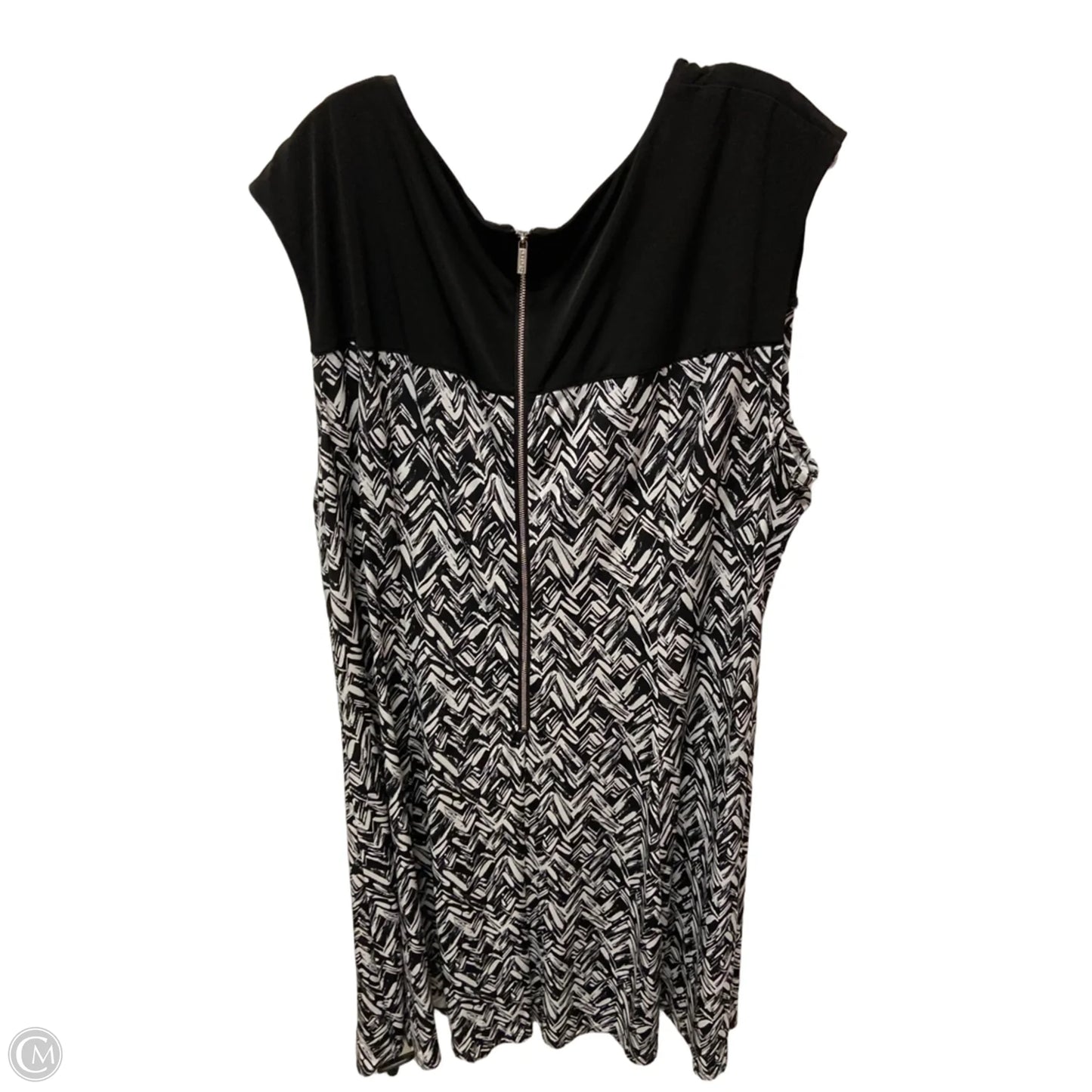 Dress Casual Midi By Calvin Klein In Black, Size: 2x
