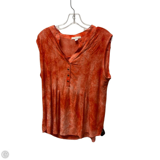 Top Sleeveless By Westport In Orange, Size: 2x