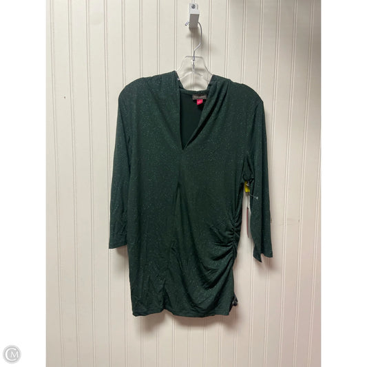 Top Long Sleeve By Vince Camuto In Green, Size: L