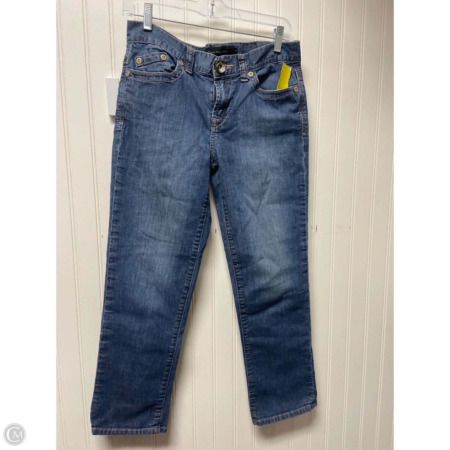 Jeans Straight By Calvin Klein In Blue, Size: 6