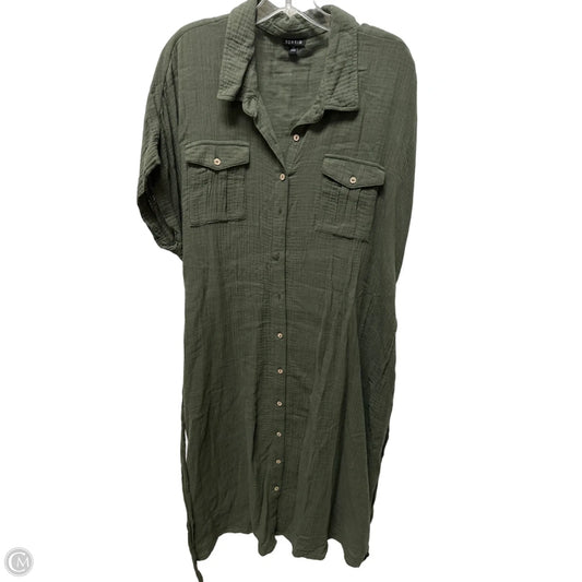 Dress Casual Midi By Torrid In Green, Size: L