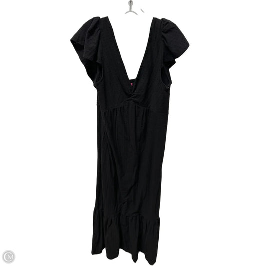 Dress Casual Maxi By Betsey Johnson In Black, Size: L