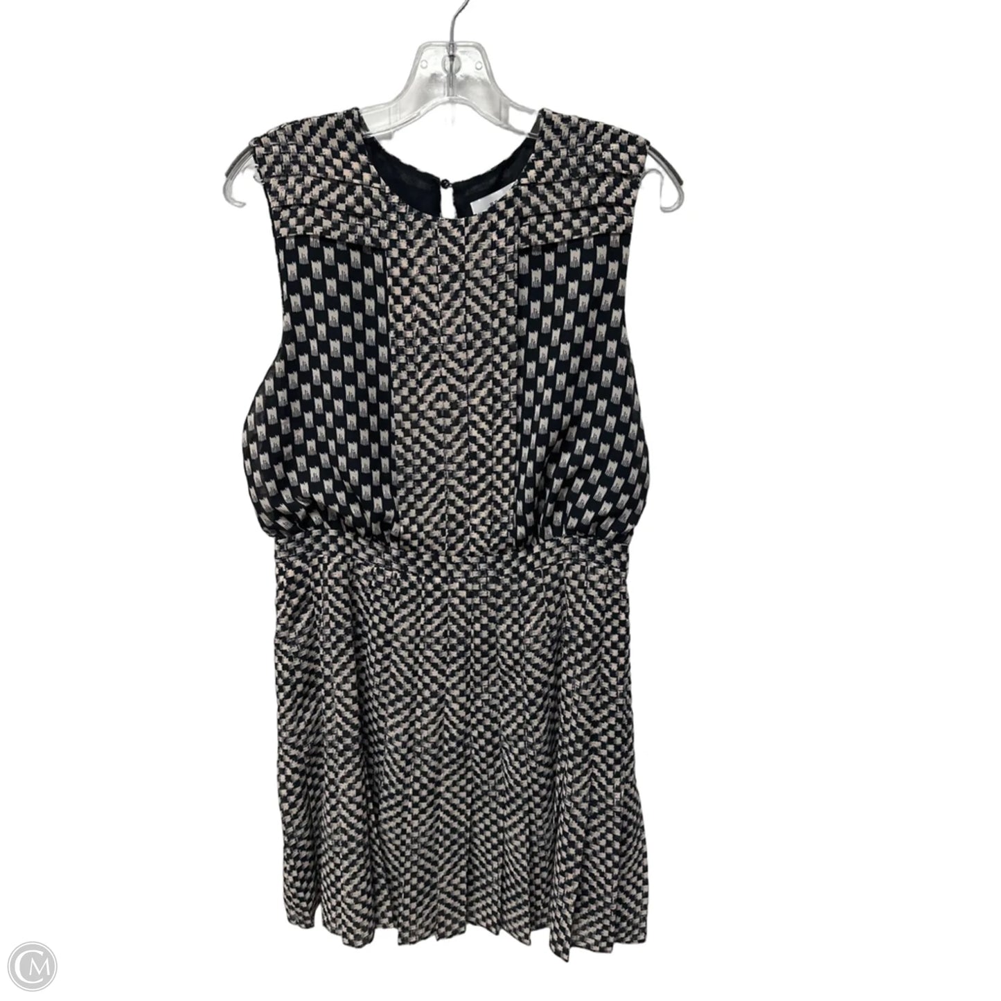 Dress Casual Midi By Reiss In Black & Pink, Size: M