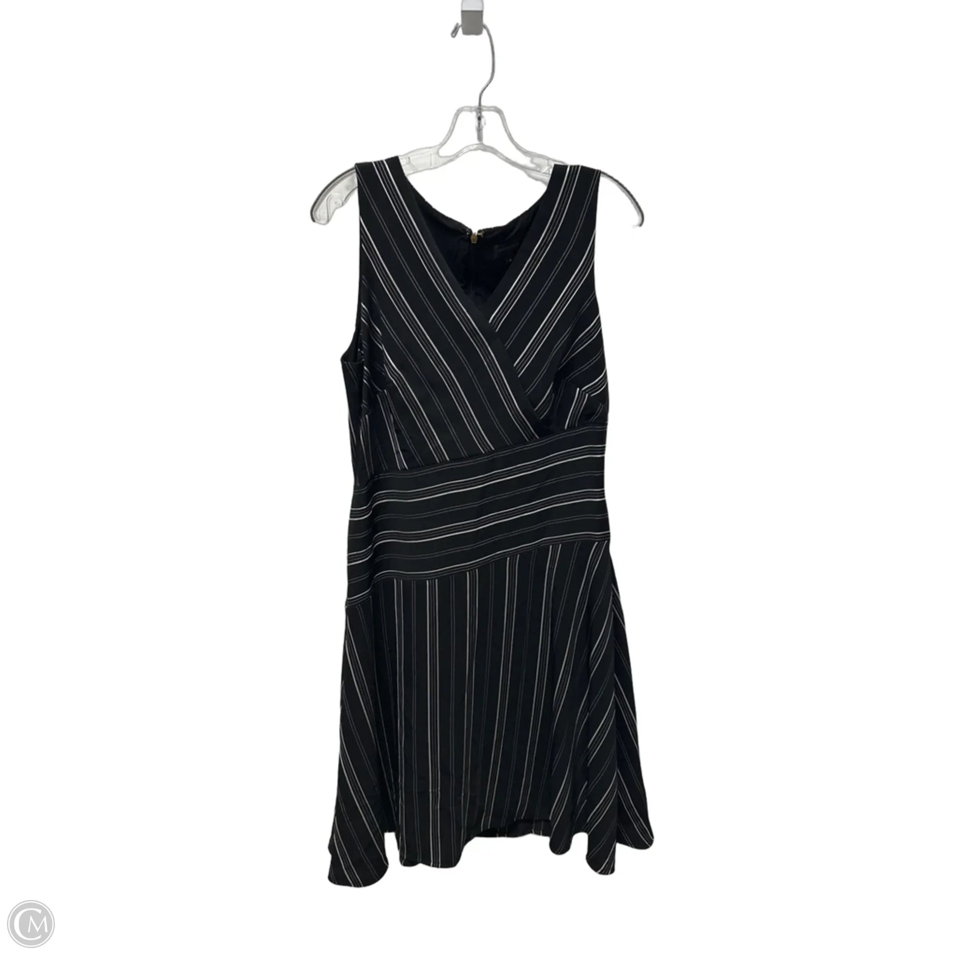 Dress Casual Midi By Donna Karan In Black, Size: L