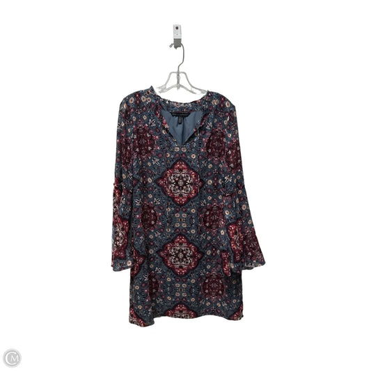 Dress Casual Midi By White House Black Market In Blue, Size: L