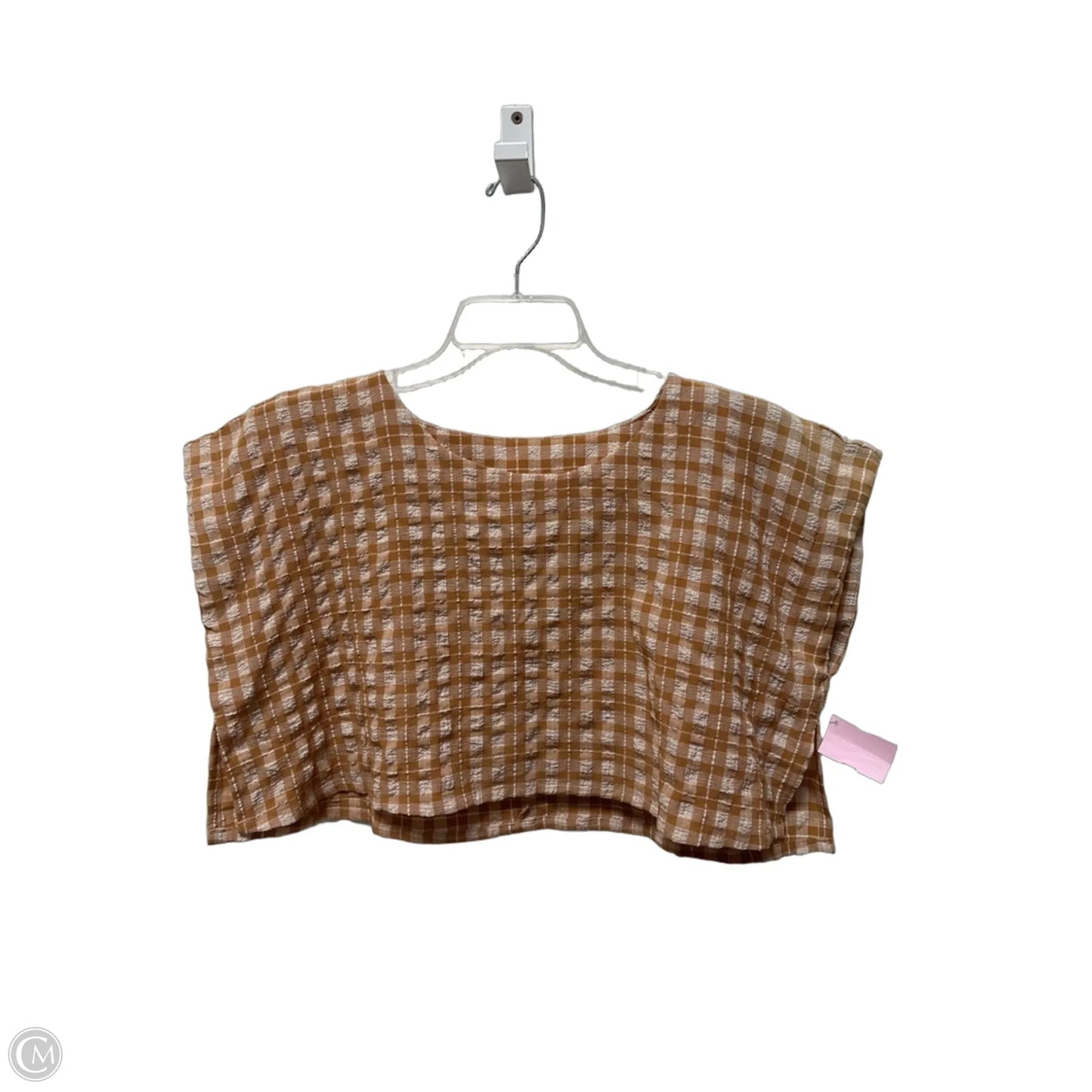 Top Short Sleeve By Mable In Brown, Size: M