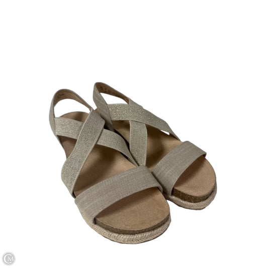 Sandals Heels Platform By Life Stride In Brown, Size: 6.5