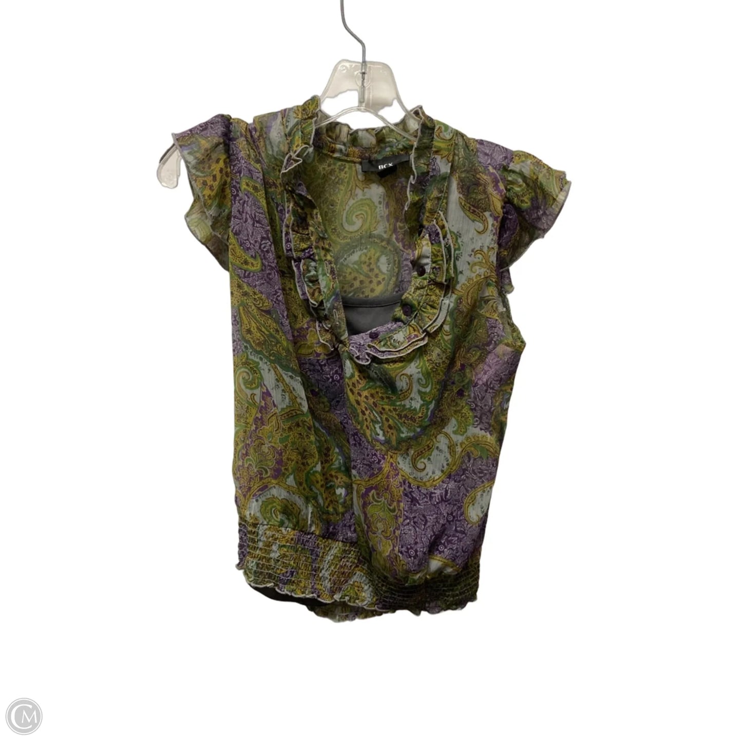 Top Short Sleeve By Bcx In Green, Size: M