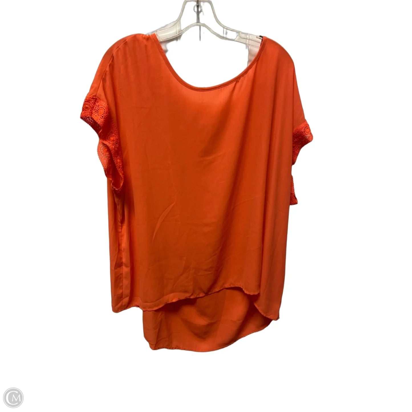 Top Short Sleeve By Clothes Mentor In Orange, Size: 3x