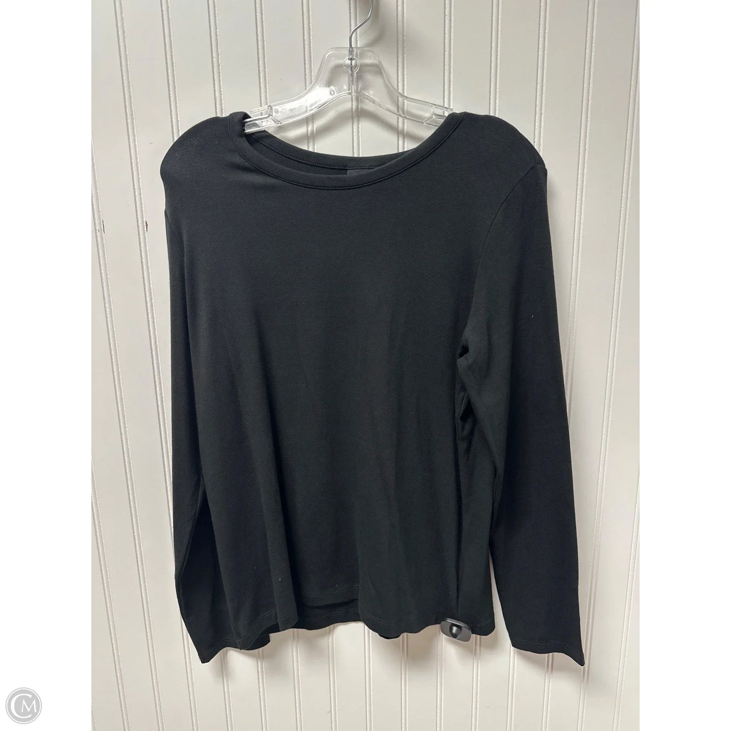 Top Long Sleeve By Jones And Co In Black, Size: Xl