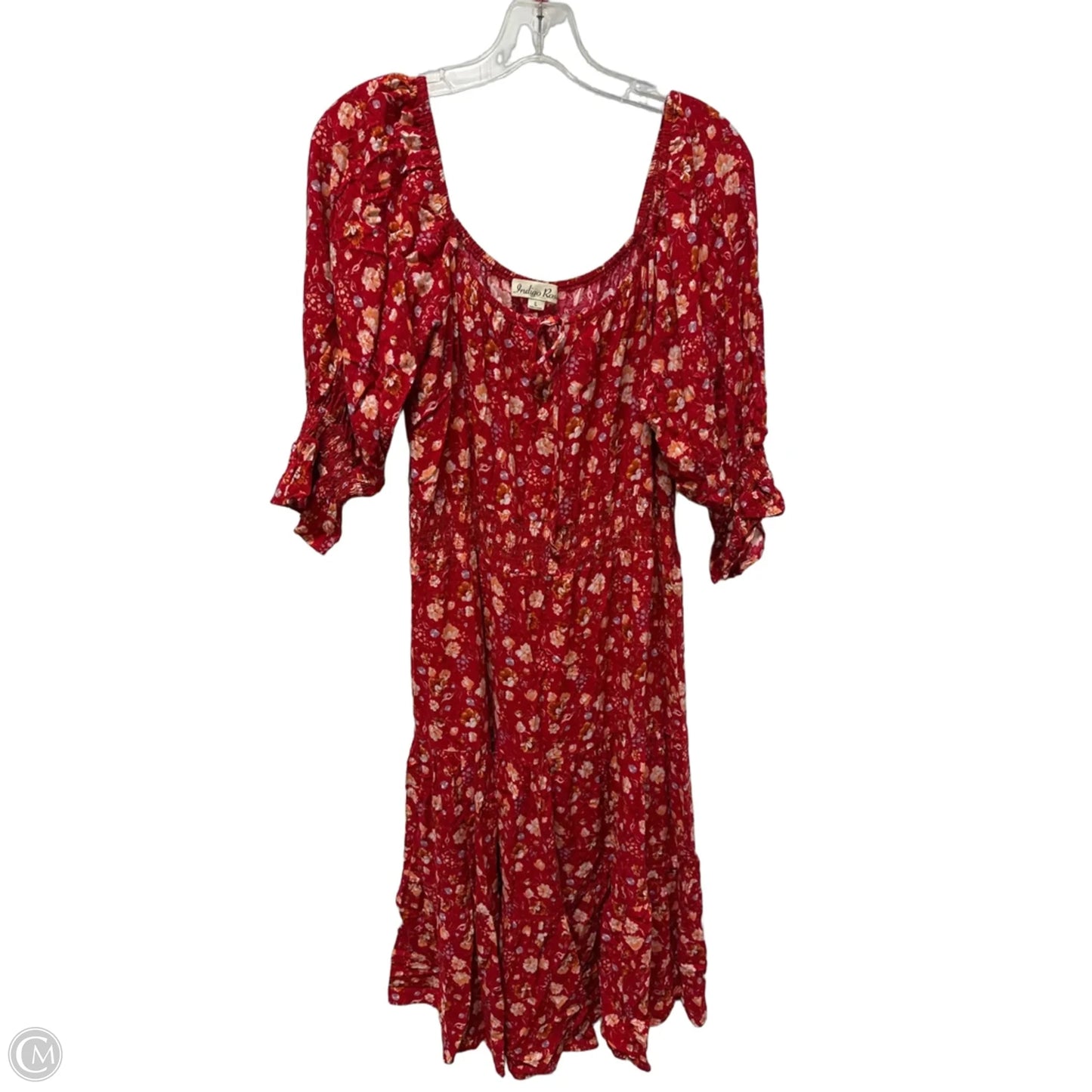 Dress Casual Midi By Indigo Rose In Red, Size: L