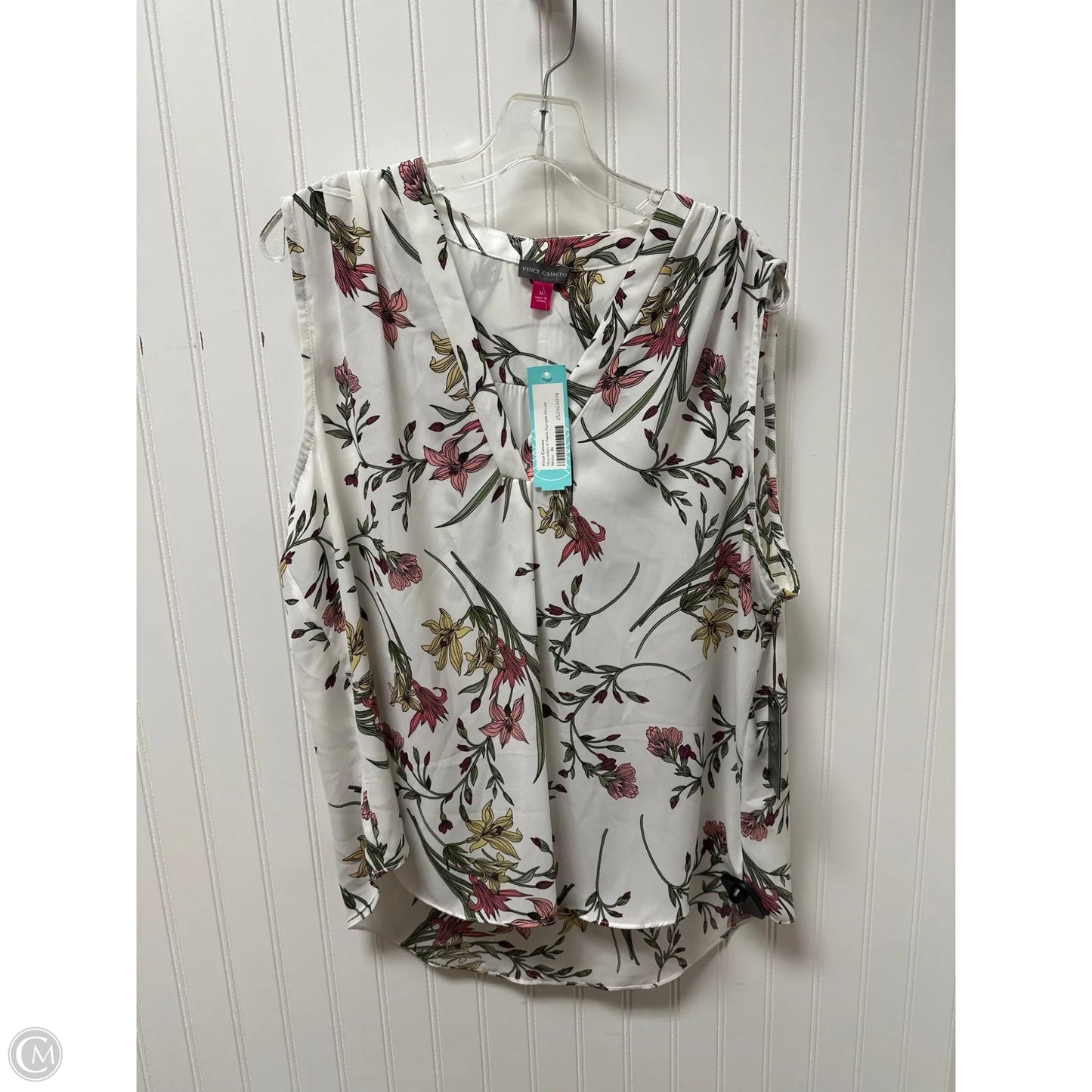 Top Sleeveless By Vince Camuto In White, Size: Xl