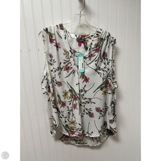 Top Sleeveless By Vince Camuto In White, Size: Xl