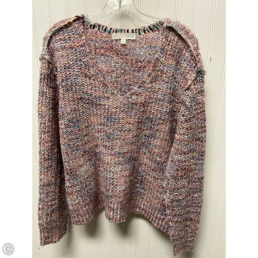 Sweater By Adyson Parker In Pink & Purple, Size: L