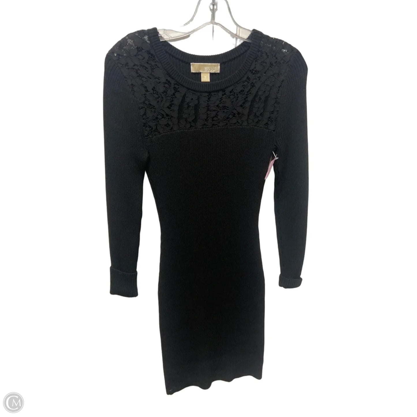 Dress Casual Midi By Michael By Michael Kors In Black, Size: M