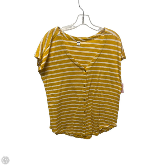 Top Short Sleeve By Old Navy In Striped Pattern, Size: L