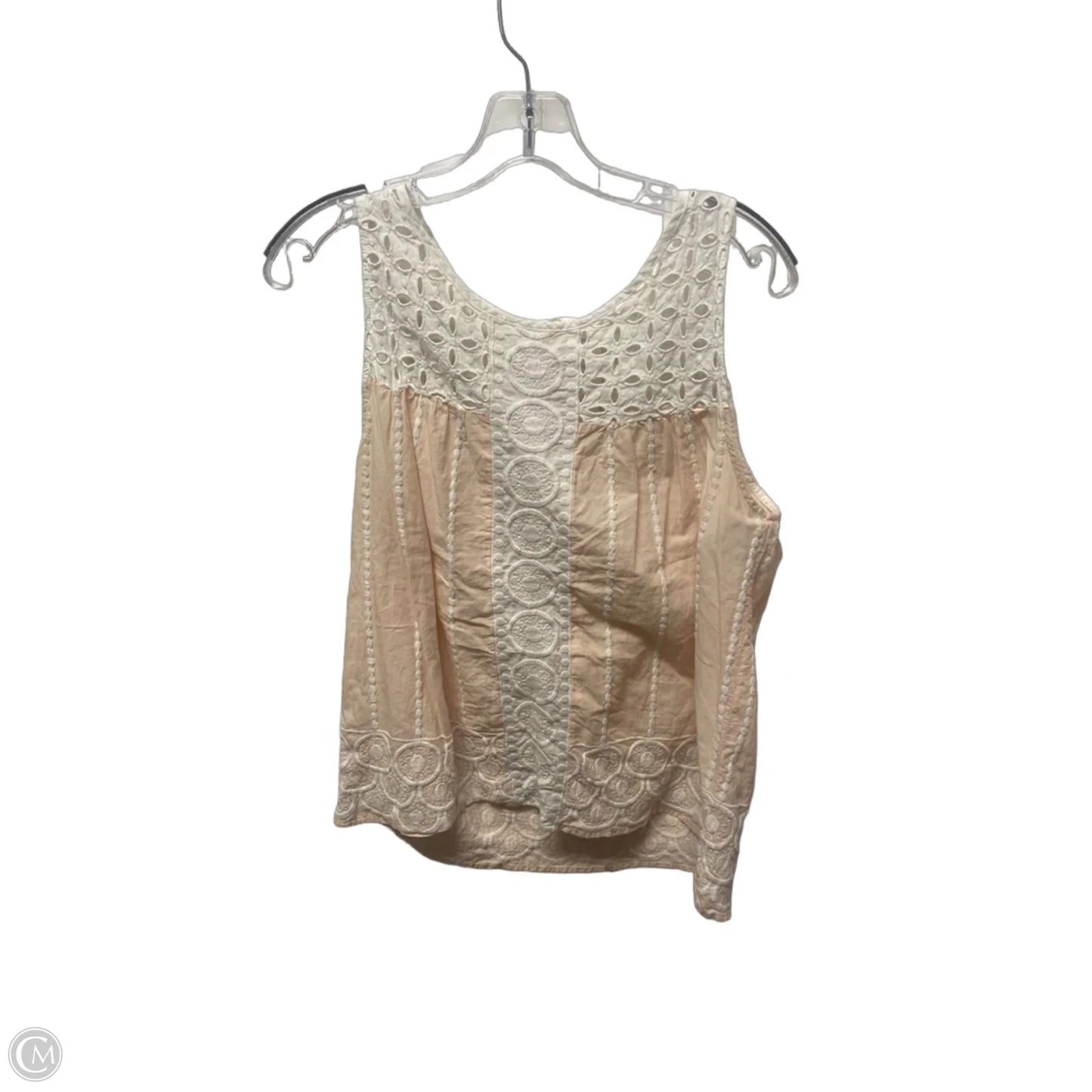 Top Sleeveless By H&m In Pink, Size: L