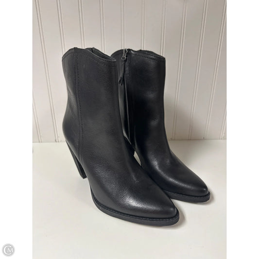 Boots Ankle Heels By Zodiac In Black, Size: 9.5