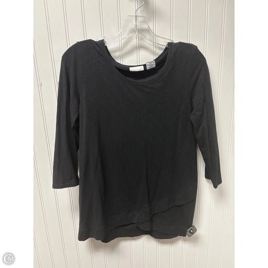 Top Long Sleeve By Zara In Black, Size: S