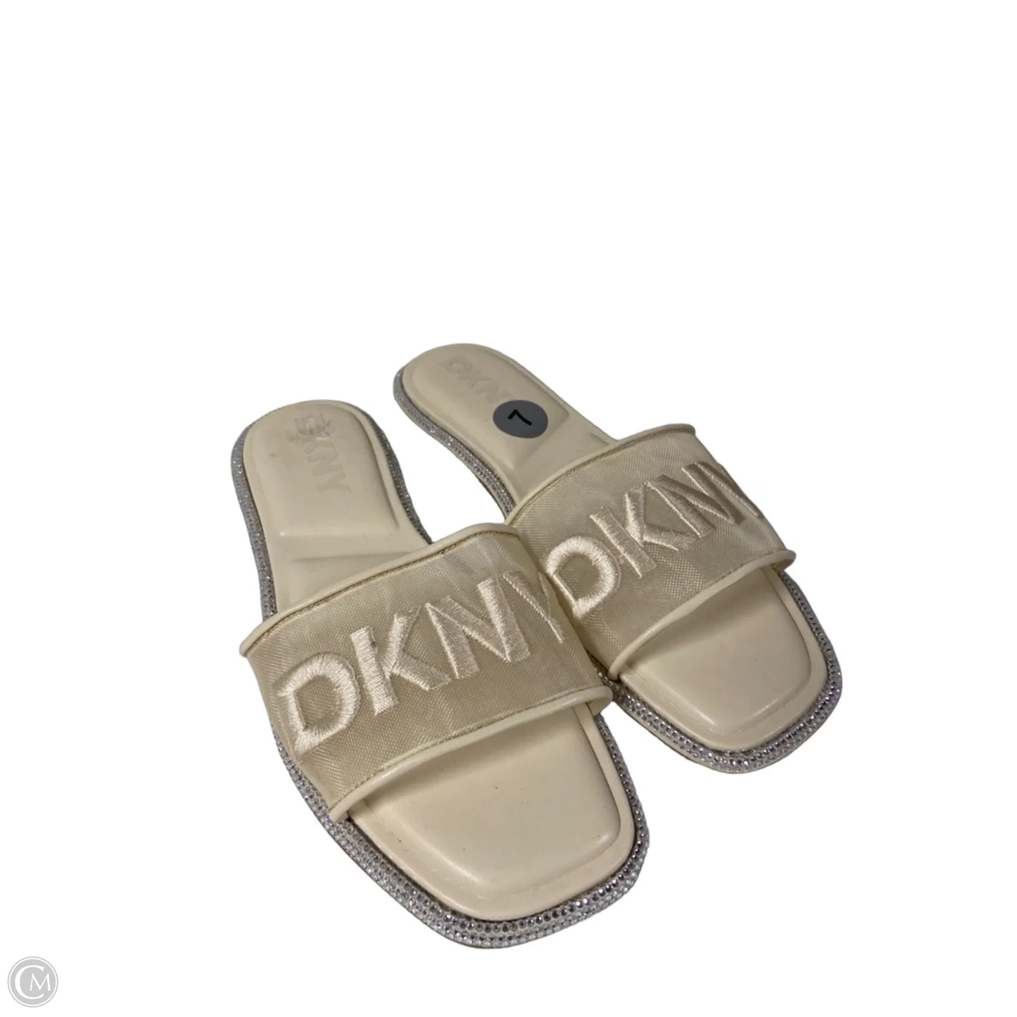Sandals Flats By Dkny In Cream, Size: 7