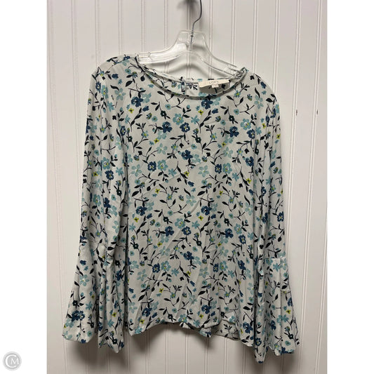 Top Long Sleeve By Loft In Multi-colored, Size: S