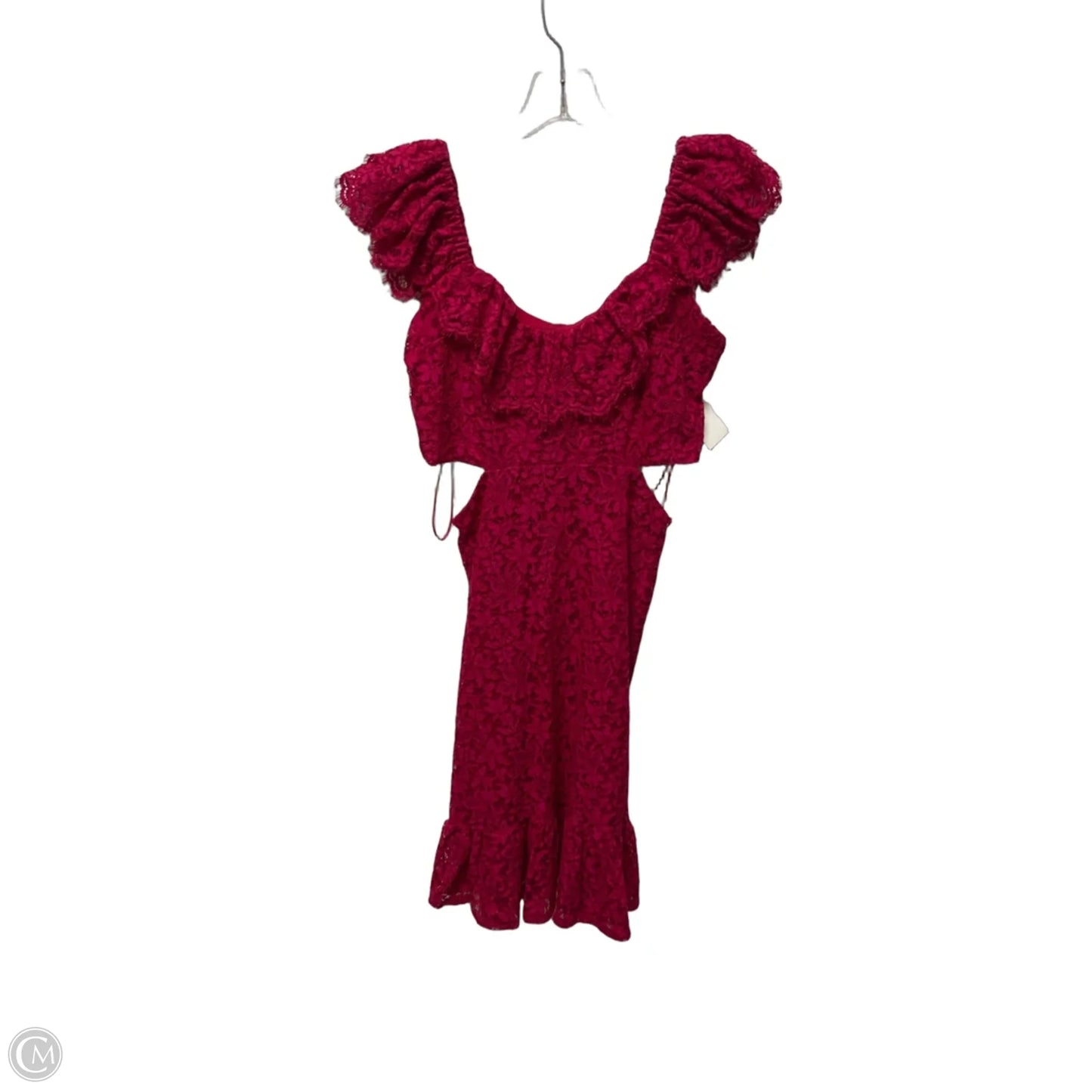 Dress Casual Midi By Express In Pink, Size: Xs