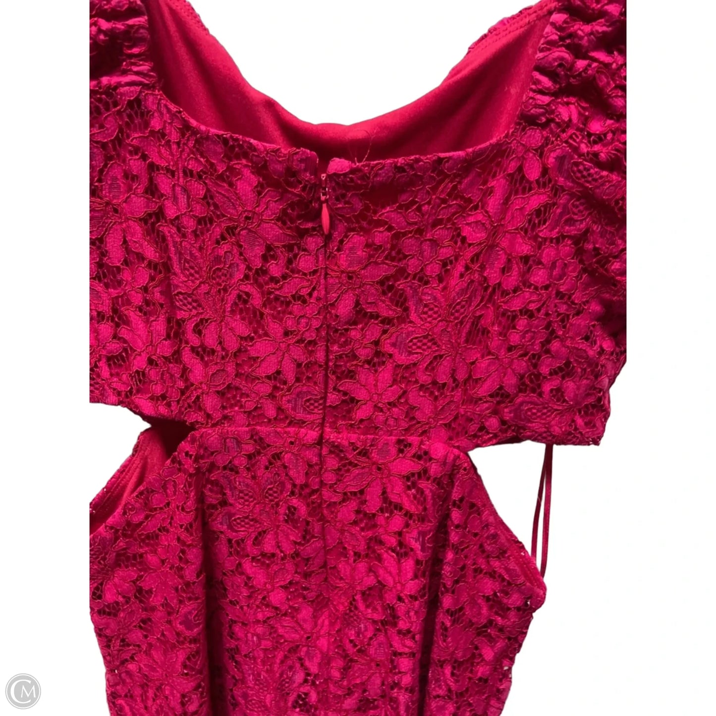 Dress Casual Midi By Express In Pink, Size: Xs