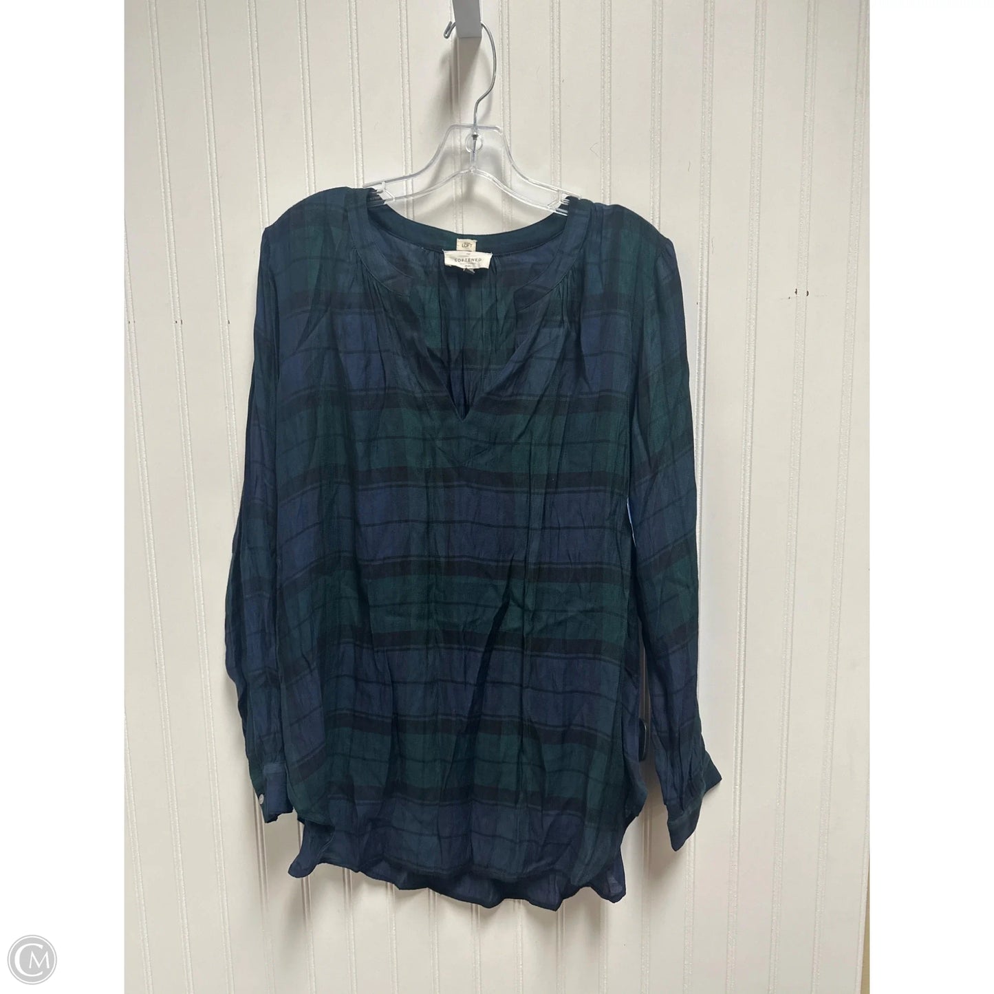 Top Long Sleeve By Loft In Green, Size: M