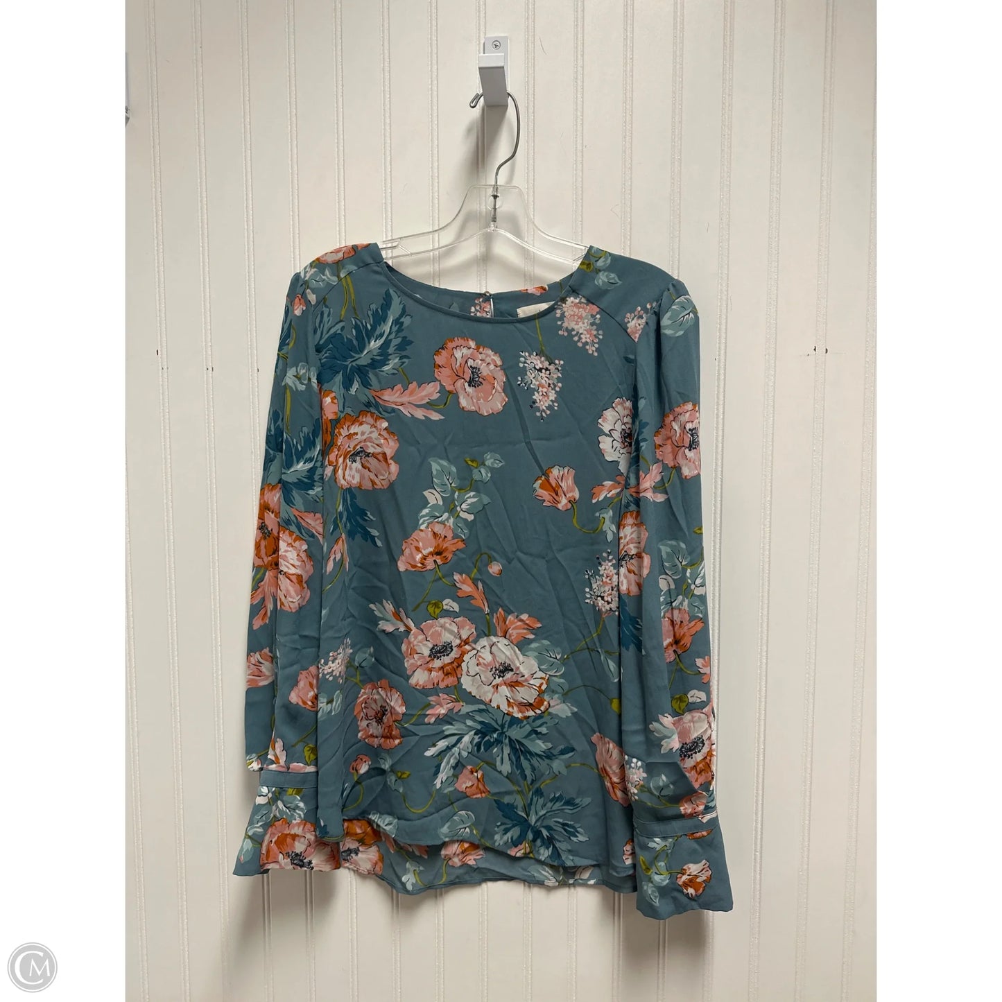 Top Long Sleeve By Loft In Blue, Size: M