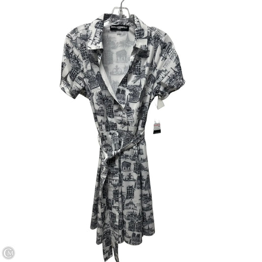 Dress Designer By Karl Lagerfeld In Black & White, Size: M