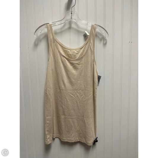 Top Sleeveless By Loft In Brown, Size: L